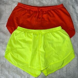 Old Navy Women's Athletic Shorts - Deep Orange and Yellow